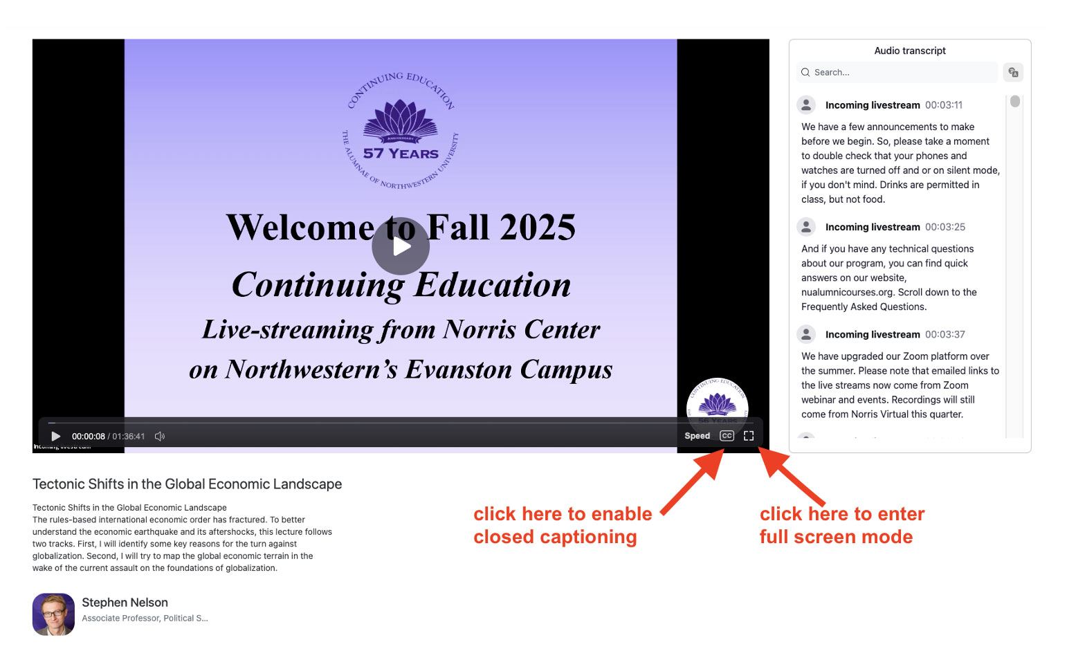 Norris virtual FAQ Norris virtual FAQ video