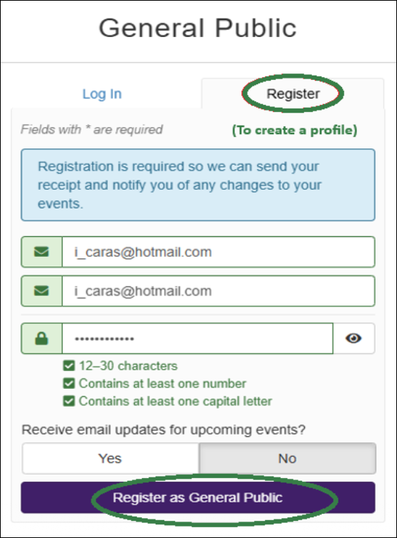 nua login